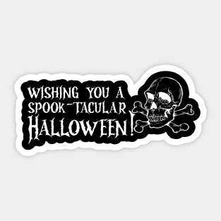 wishing you a spook-tacular halloween! Sticker